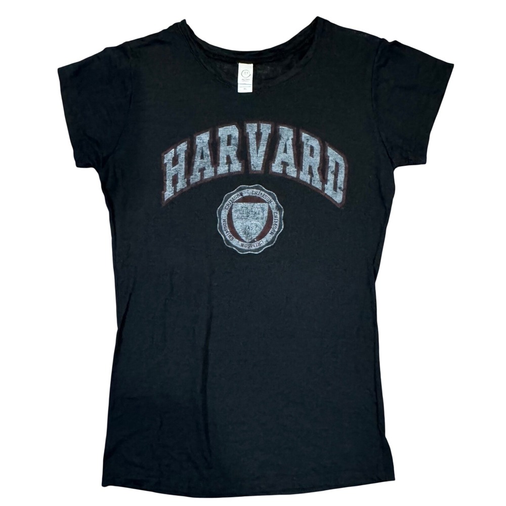 Harvard University Active Apparel Black Collegiate Black‎ Short Sleeve Tee XL